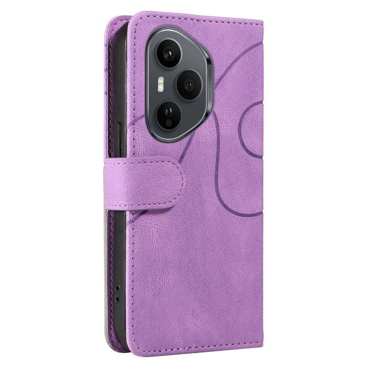 For Honor 400 Pro Global 160.8mm Dual-color Splicing Flip Leather Phone Case