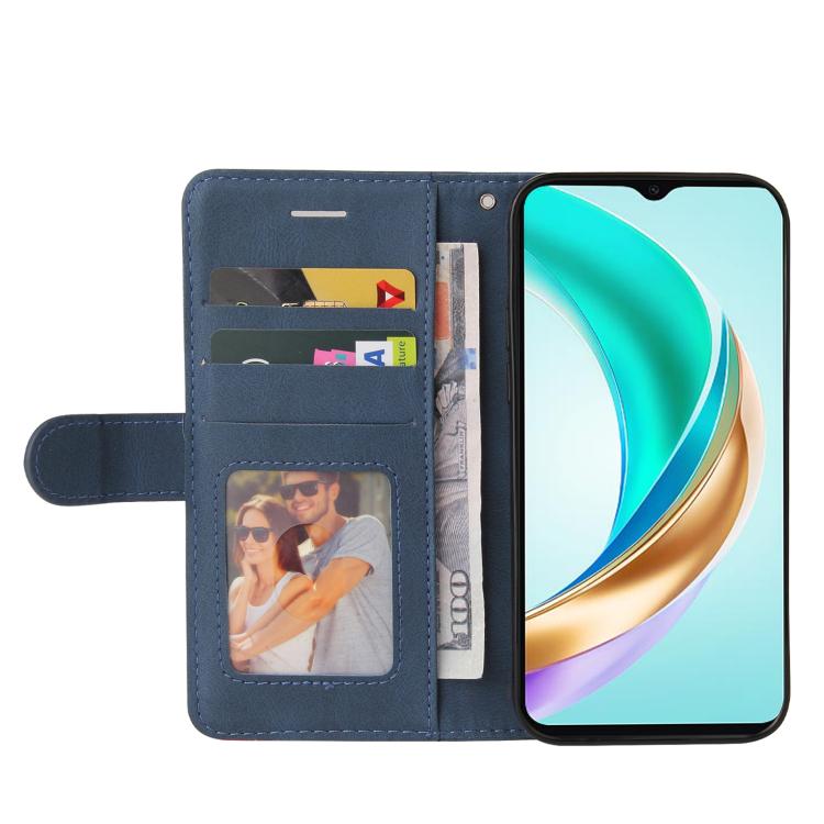 For Honor X6c / X6b / X6a / X5b Dual-color Splicing Flip Leather Phone Case