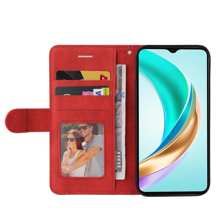 For Honor X6c / X6b / X6a / X5b Dual-color Splicing Flip Leather Phone Case