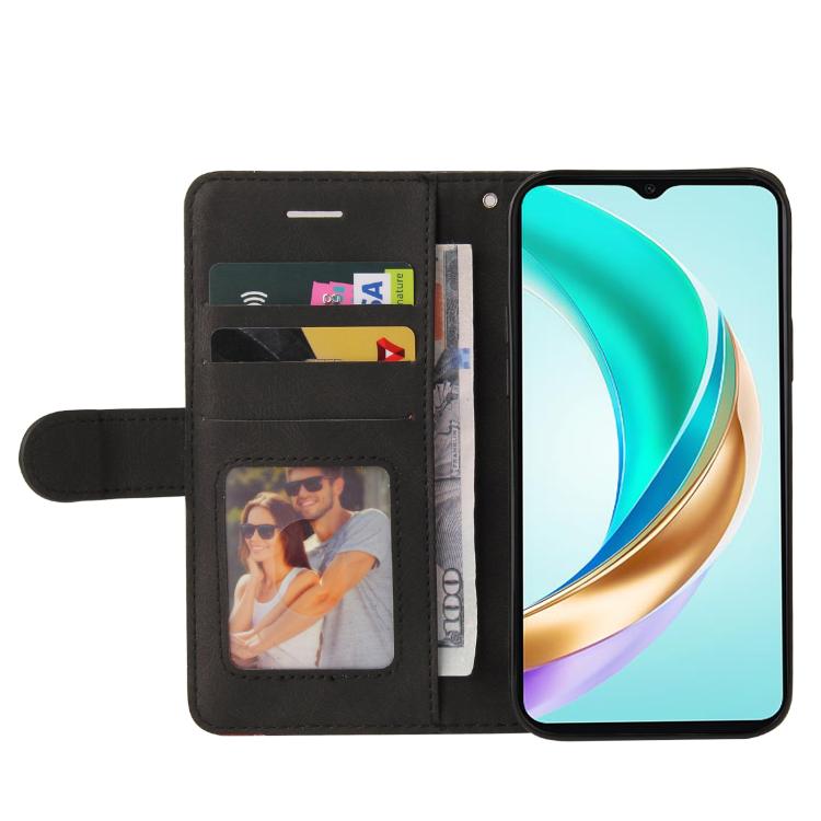 For Honor X6c / X6b / X6a / X5b Dual-color Splicing Flip Leather Phone Case
