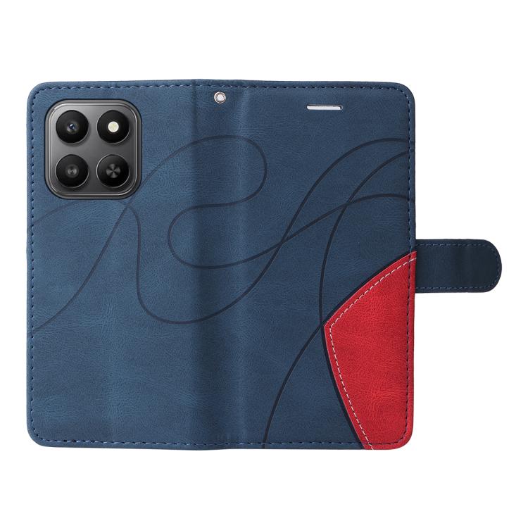 For Honor 400 Smart 5G Dual-color Splicing Flip Leather Phone Case