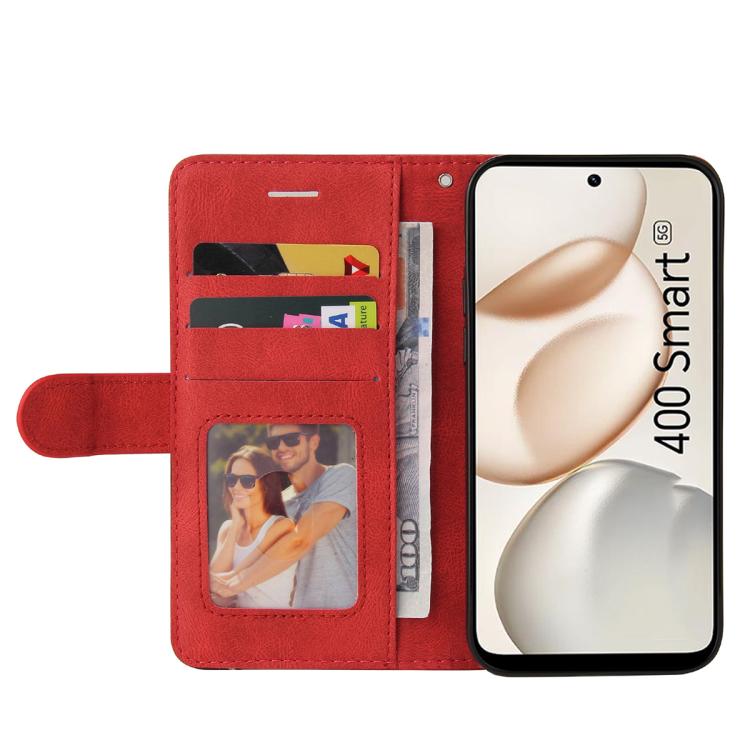 For Honor 400 Smart 5G Dual-color Splicing Flip Leather Phone Case