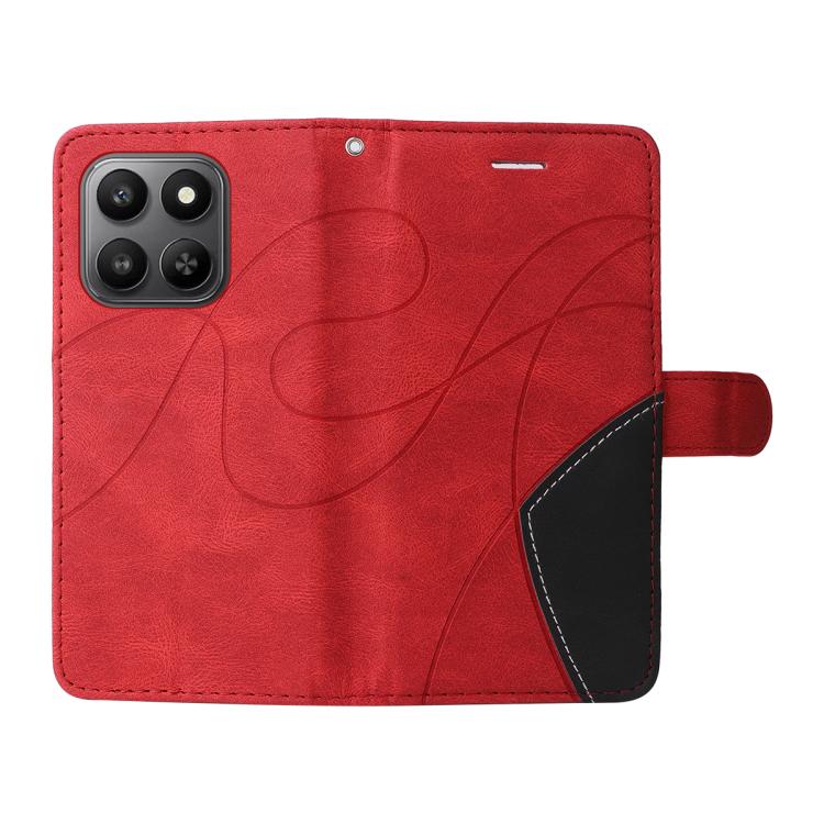 For Honor 400 Smart 5G Dual-color Splicing Flip Leather Phone Case