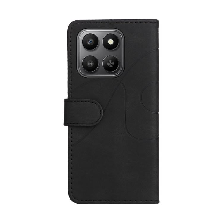For Honor 400 Smart 5G Dual-color Splicing Flip Leather Phone Case