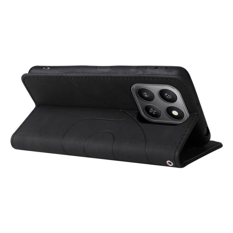 For Honor 400 Smart 5G Dual-color Splicing Flip Leather Phone Case