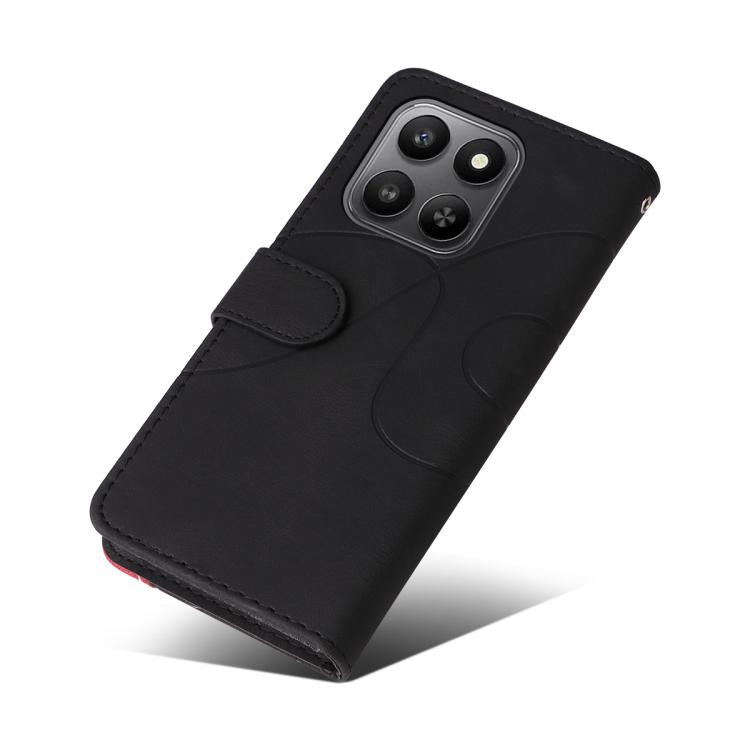 For Honor 400 Smart 5G Dual-color Splicing Flip Leather Phone Case