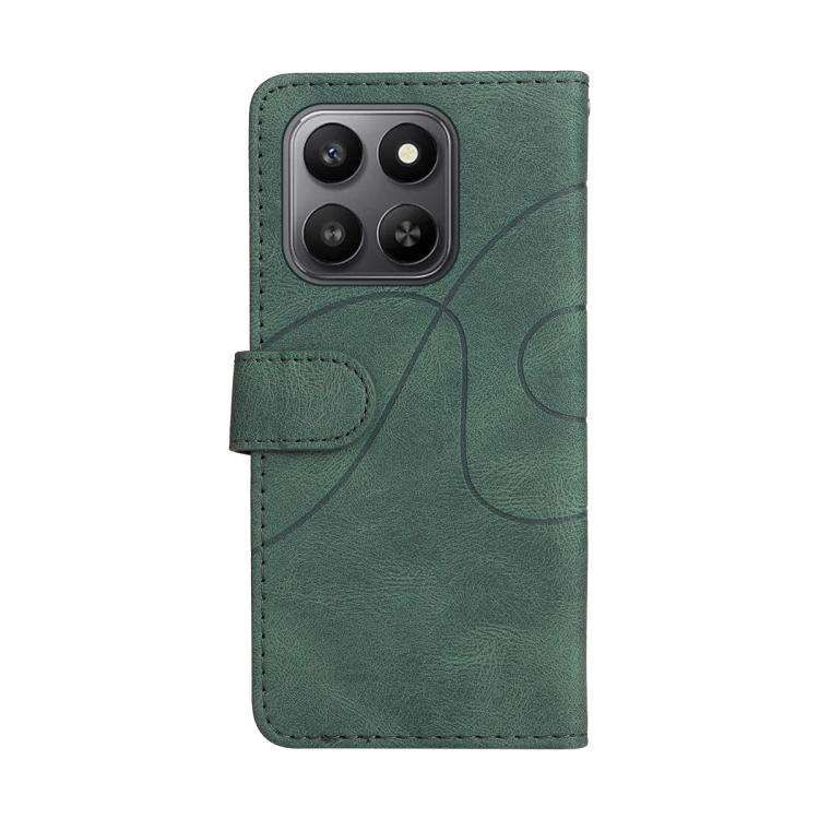 For Honor 400 Smart 5G Dual-color Splicing Flip Leather Phone Case