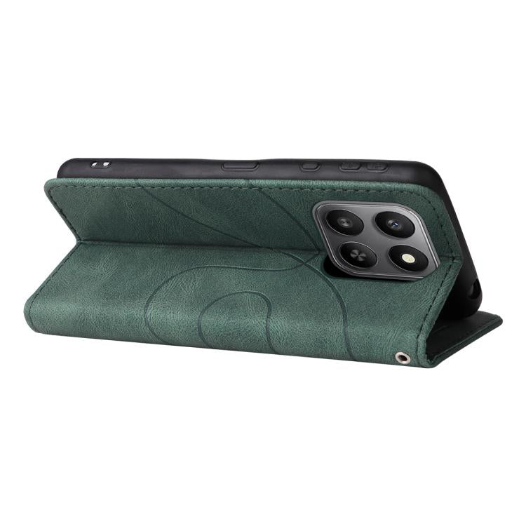 For Honor 400 Smart 5G Dual-color Splicing Flip Leather Phone Case