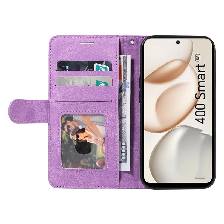 For Honor 400 Smart 5G Dual-color Splicing Flip Leather Phone Case