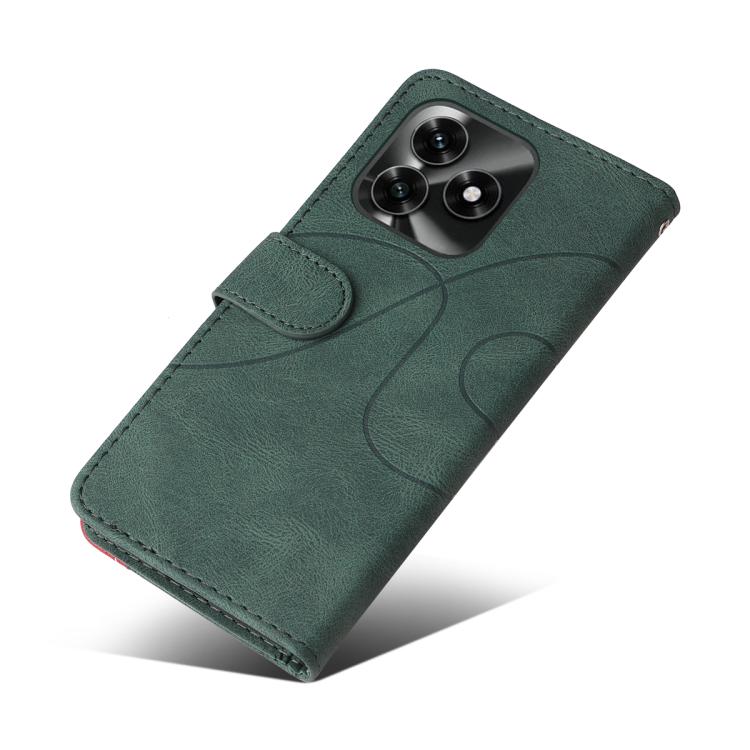 For Honor X5c Plus Dual-color Splicing Flip Leather Phone Case