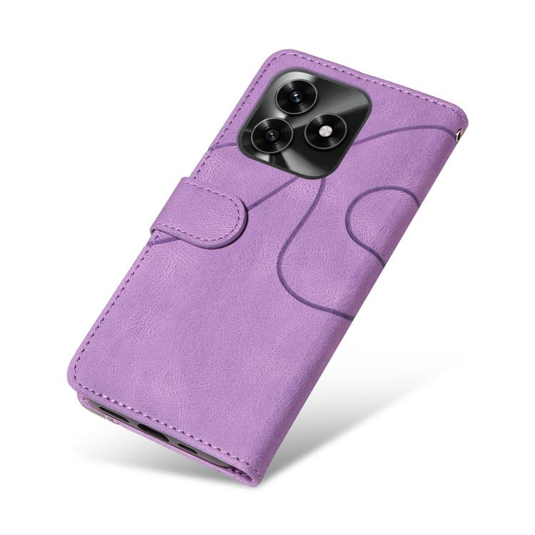For Honor X5c Plus Dual-color Splicing Flip Leather Phone Case