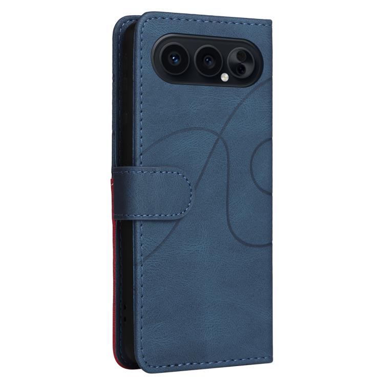 For Honor 500 Global/500 Pro Global 155.8 Dual-color Splicing Flip Leather Phone Case