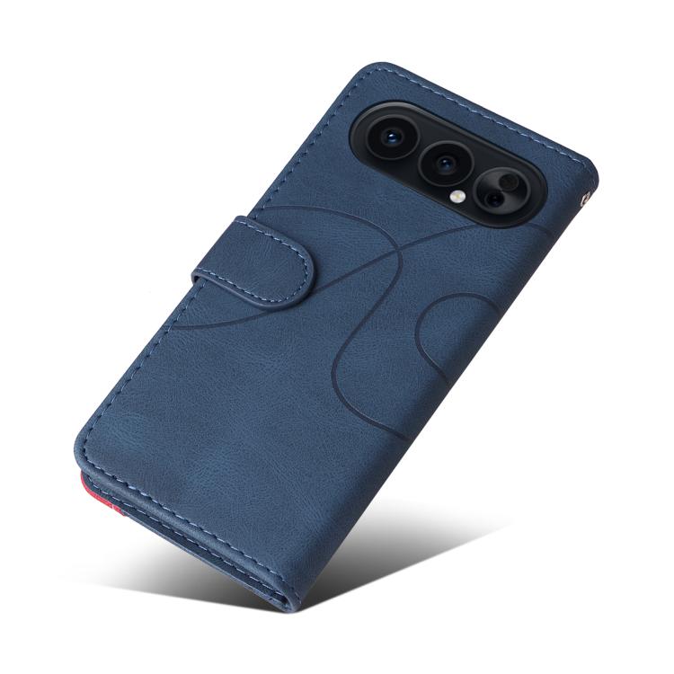 For Honor 500 Global/500 Pro Global 155.8 Dual-color Splicing Flip Leather Phone Case