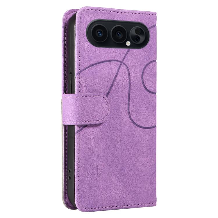 For Honor 500 Global/500 Pro Global 155.8 Dual-color Splicing Flip Leather Phone Case