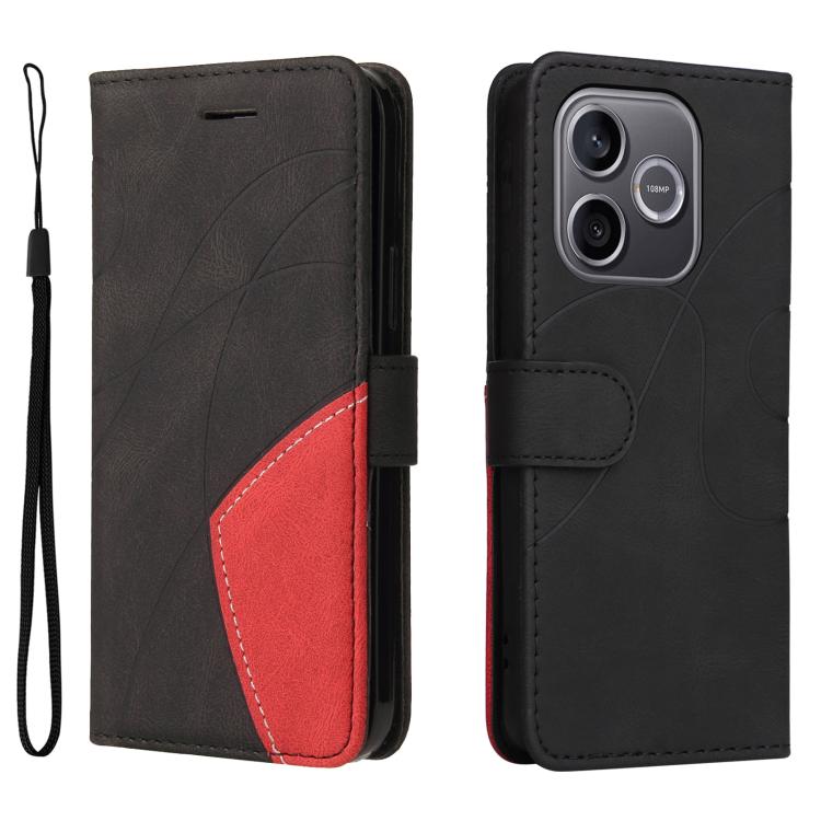 For Honor 600 Lite Global Dual-color Splicing Flip Leather Phone Case