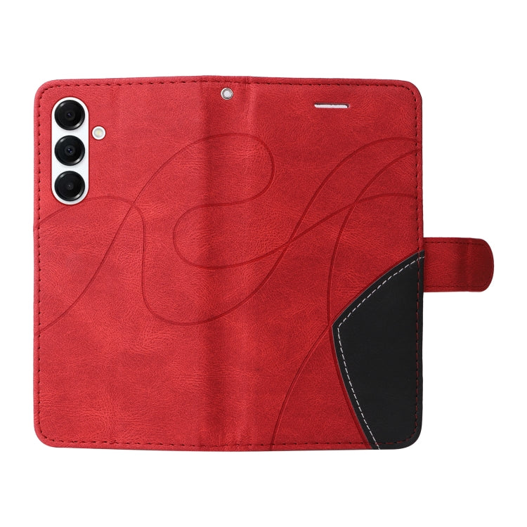 For Samsung Galaxy A26 5G Global Dual-color Splicing Flip Leather Phone Case