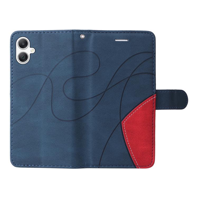 For Samsung Galaxy A06 4G / 5G Dual-color Splicing Flip Leather Phone Case