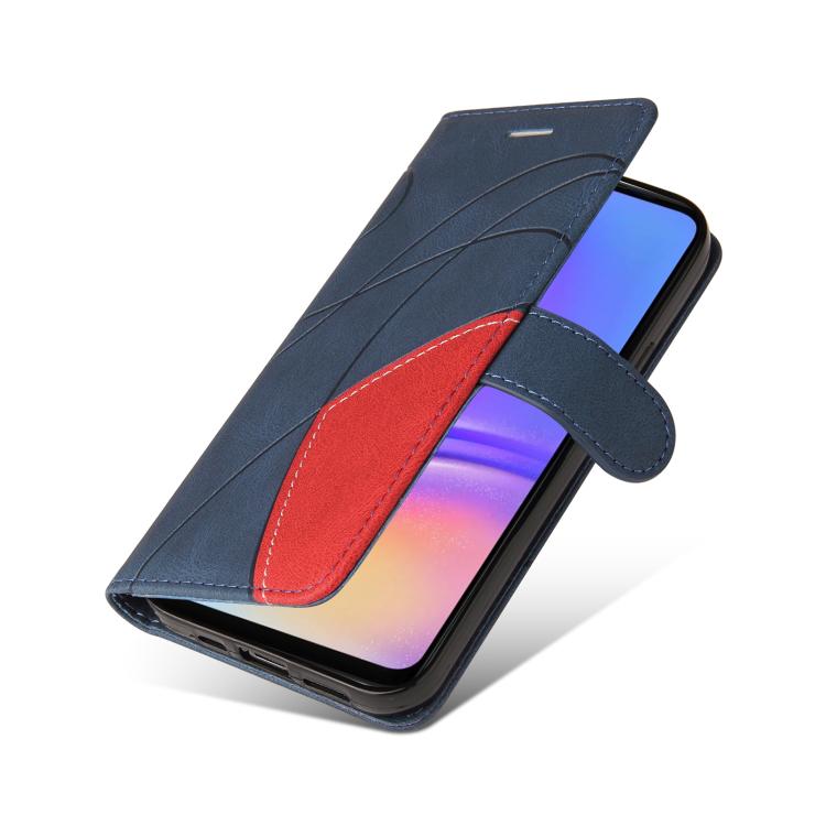 For Samsung Galaxy A06 4G / 5G Dual-color Splicing Flip Leather Phone Case