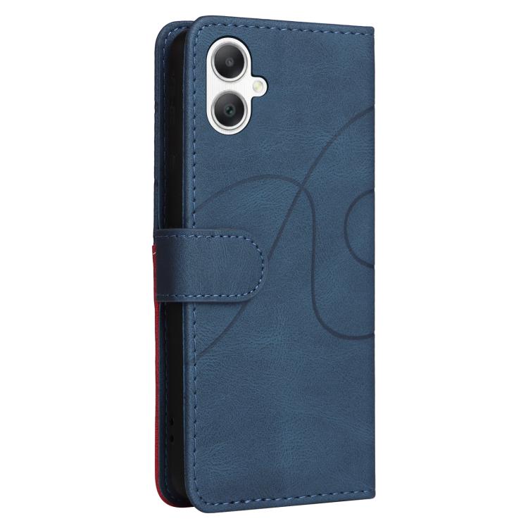 For Samsung Galaxy A07 5G Dual-color Splicing Flip Leather Phone Case
