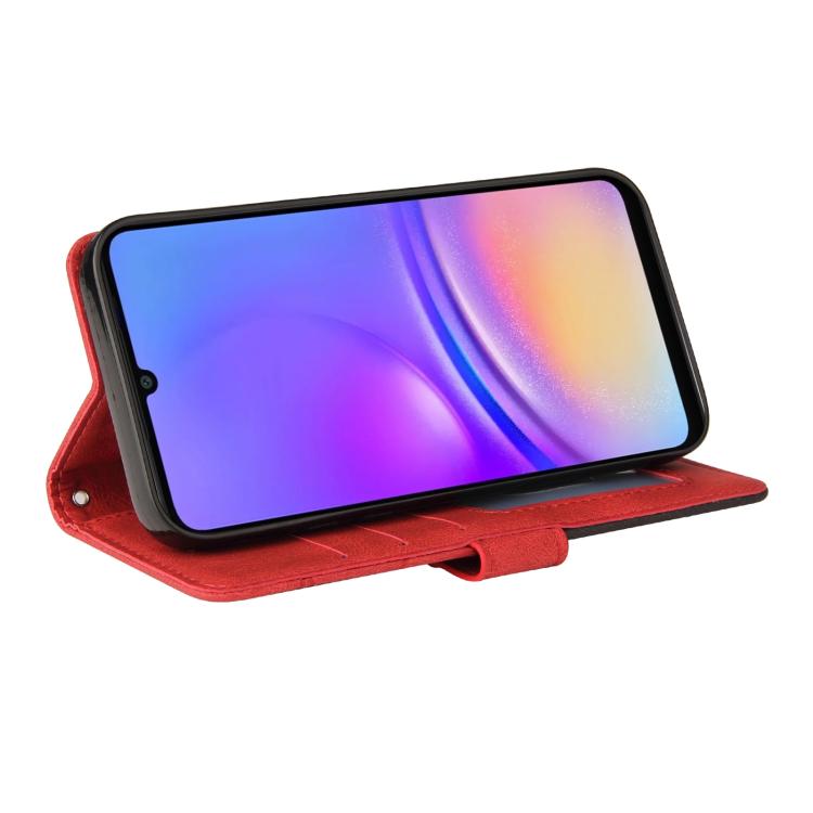 For Samsung Galaxy A07 5G Dual-color Splicing Flip Leather Phone Case