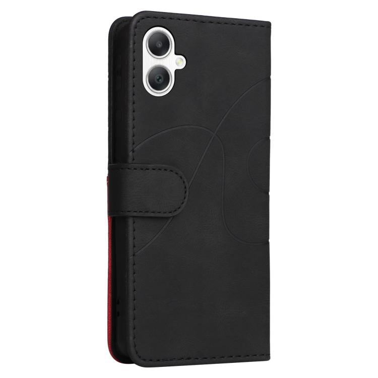 For Samsung Galaxy A07 5G Dual-color Splicing Flip Leather Phone Case