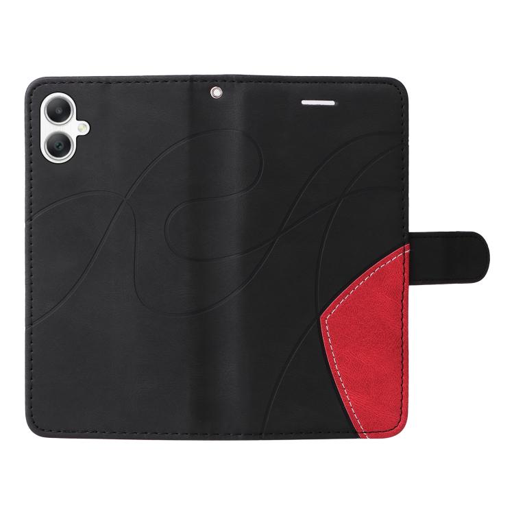 For Samsung Galaxy A07 5G Dual-color Splicing Flip Leather Phone Case