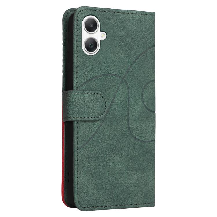 For Samsung Galaxy A07 5G Dual-color Splicing Flip Leather Phone Case