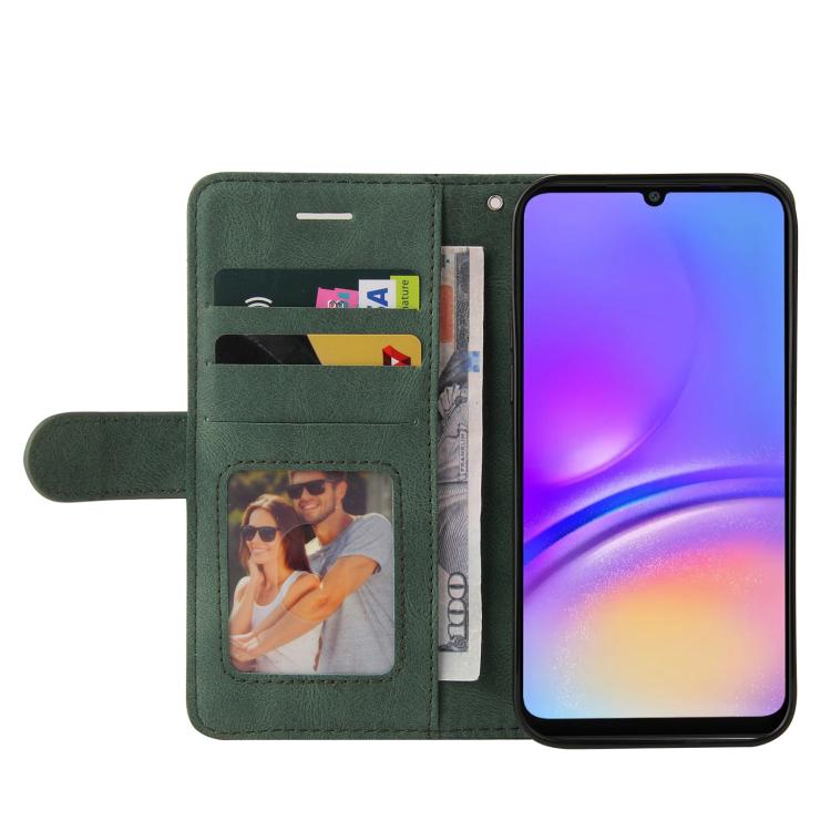 For Samsung Galaxy A07 5G Dual-color Splicing Flip Leather Phone Case