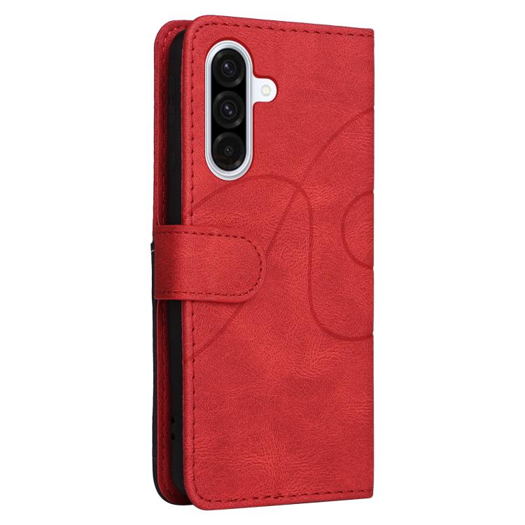 For Samsung Galaxy A56 5G Dual-color Splicing Flip Leather Phone Case