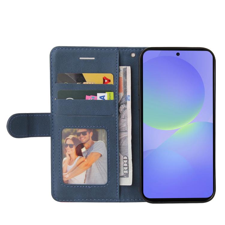 For Samsung Galaxy A37 5G Dual-color Splicing Flip Leather Phone Case