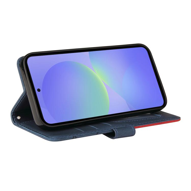 For Samsung Galaxy A37 5G Dual-color Splicing Flip Leather Phone Case