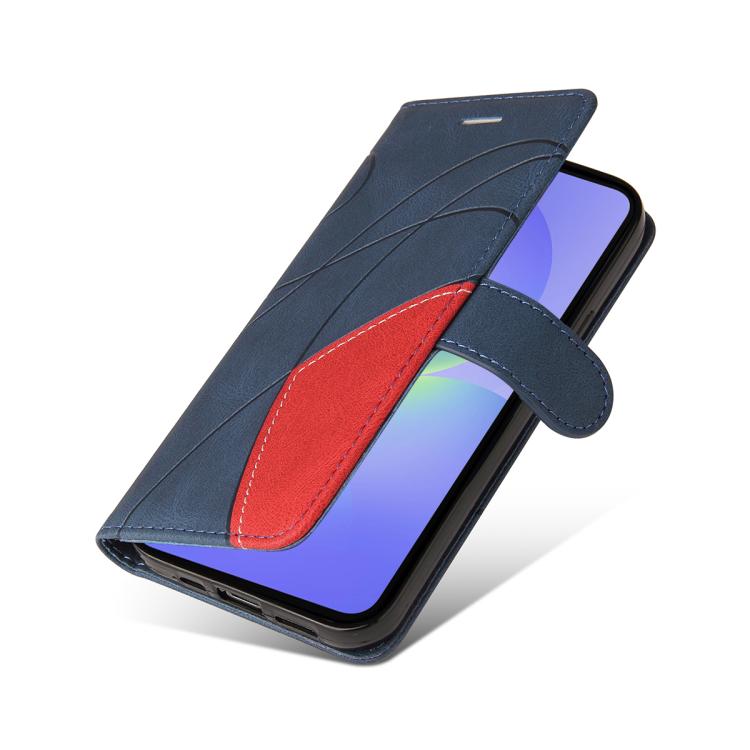 For Samsung Galaxy A37 5G Dual-color Splicing Flip Leather Phone Case