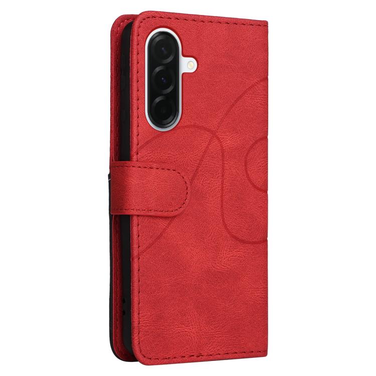 For Samsung Galaxy A37 5G Dual-color Splicing Flip Leather Phone Case
