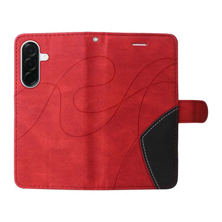 For Samsung Galaxy A37 5G Dual-color Splicing Flip Leather Phone Case
