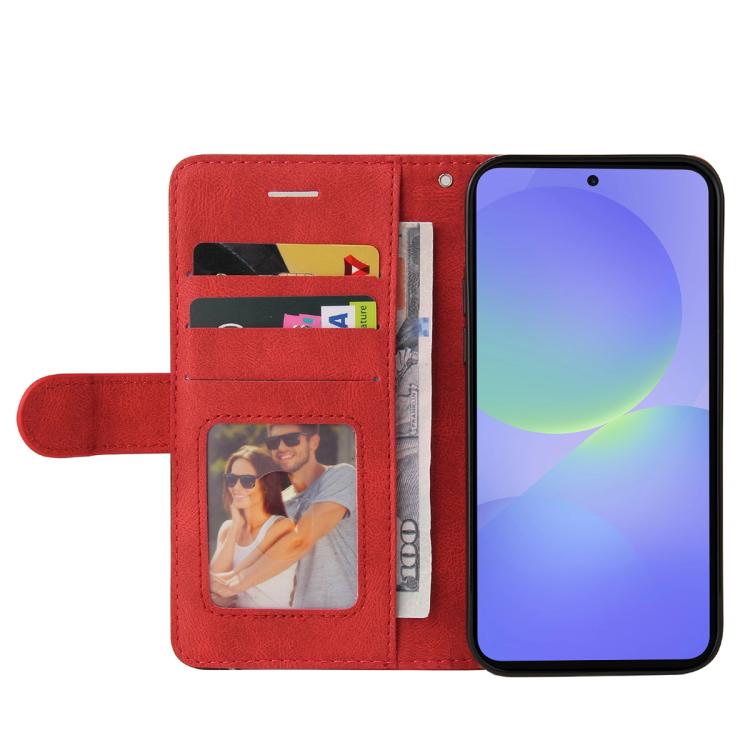 For Samsung Galaxy A37 5G Dual-color Splicing Flip Leather Phone Case