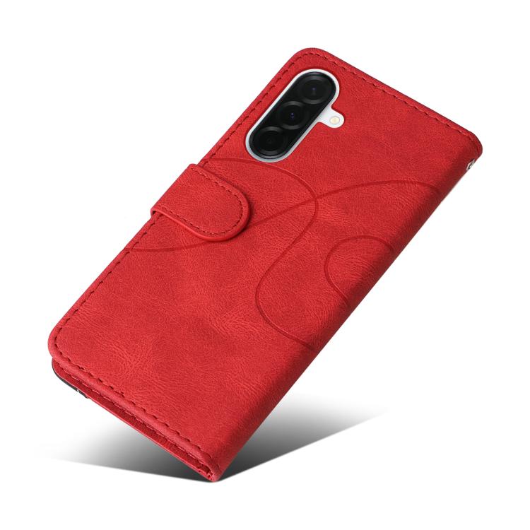 For Samsung Galaxy A37 5G Dual-color Splicing Flip Leather Phone Case