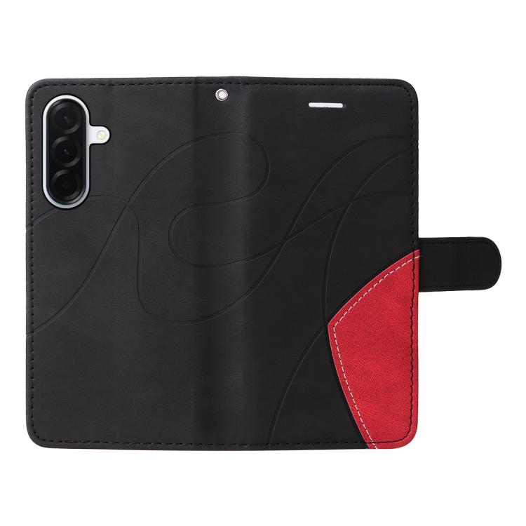 For Samsung Galaxy A37 5G Dual-color Splicing Flip Leather Phone Case