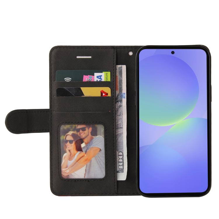 For Samsung Galaxy A37 5G Dual-color Splicing Flip Leather Phone Case
