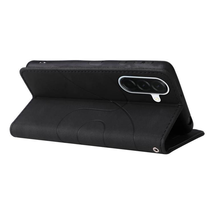 For Samsung Galaxy A37 5G Dual-color Splicing Flip Leather Phone Case