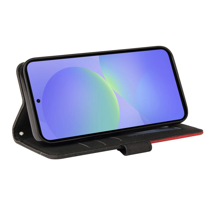 For Samsung Galaxy A37 5G Dual-color Splicing Flip Leather Phone Case