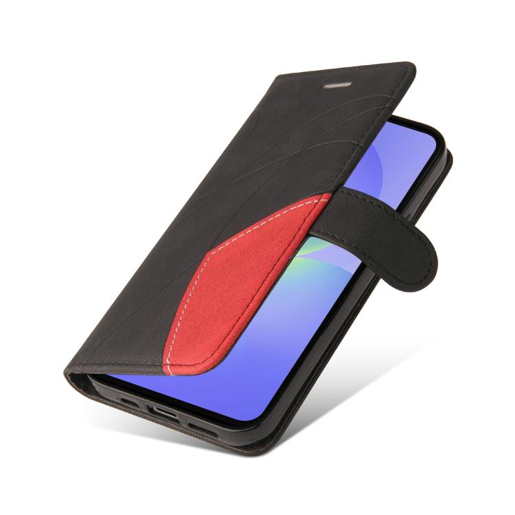 For Samsung Galaxy A37 5G Dual-color Splicing Flip Leather Phone Case