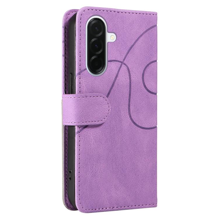 For Samsung Galaxy A37 5G Dual-color Splicing Flip Leather Phone Case