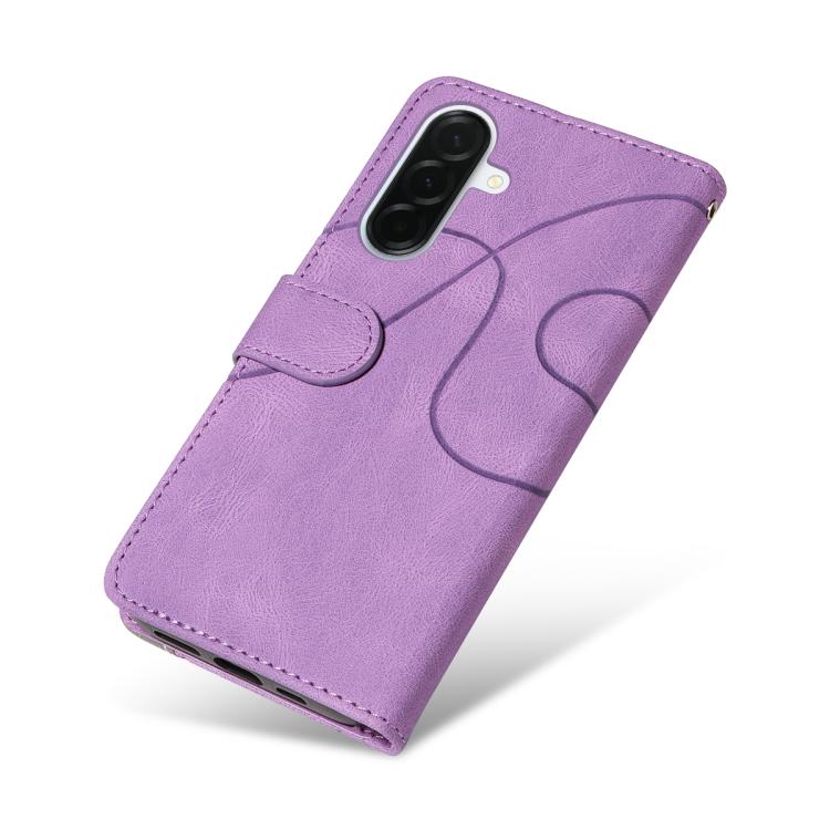 For Samsung Galaxy A37 5G Dual-color Splicing Flip Leather Phone Case