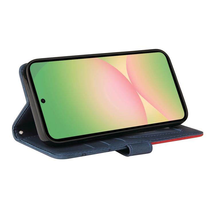 For Samsung Galaxy A57 5G Dual-color Splicing Flip Leather Phone Case