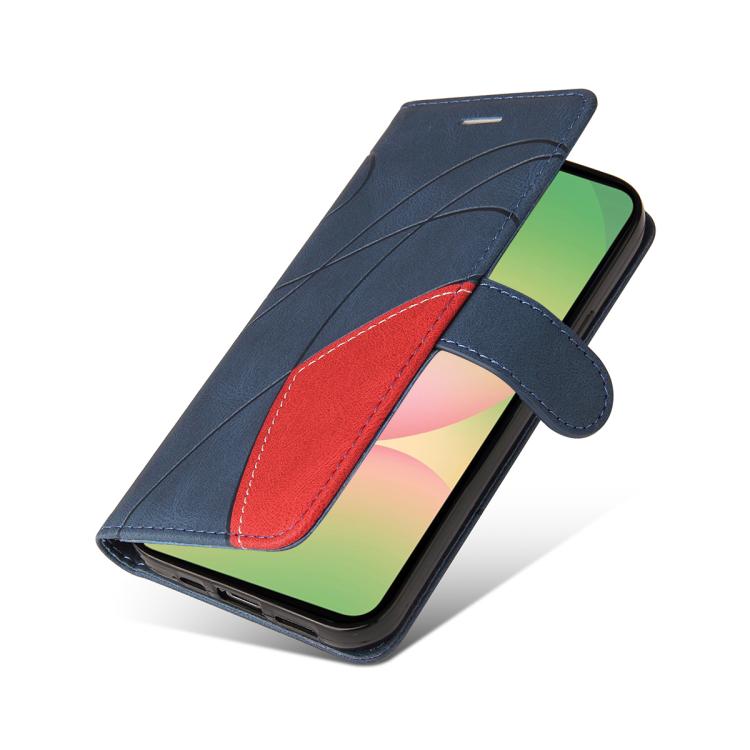 For Samsung Galaxy A57 5G Dual-color Splicing Flip Leather Phone Case