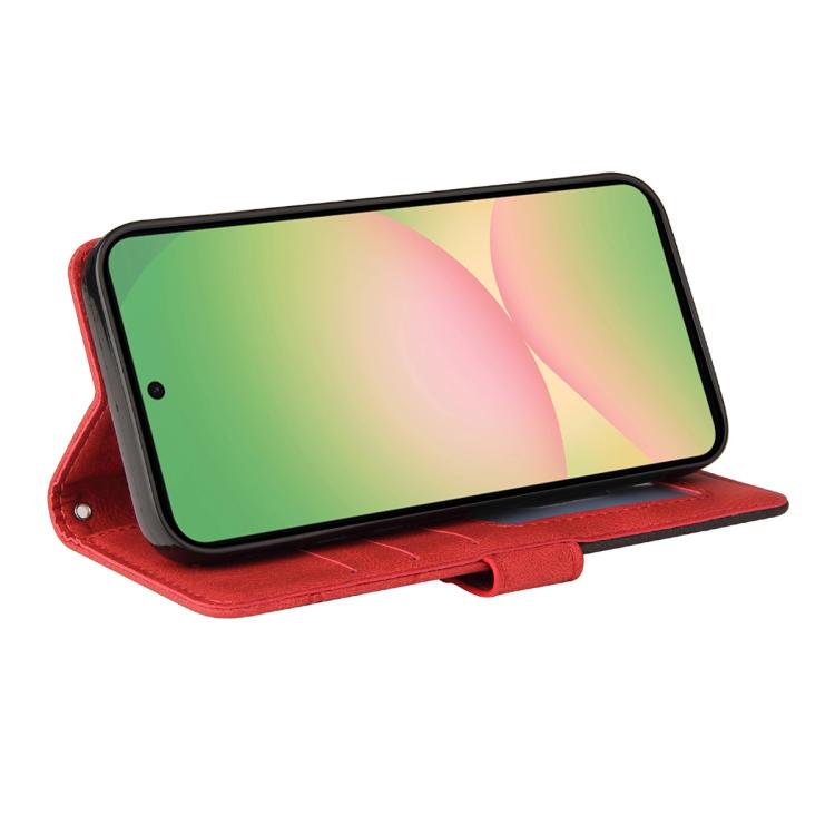 For Samsung Galaxy A57 5G Dual-color Splicing Flip Leather Phone Case