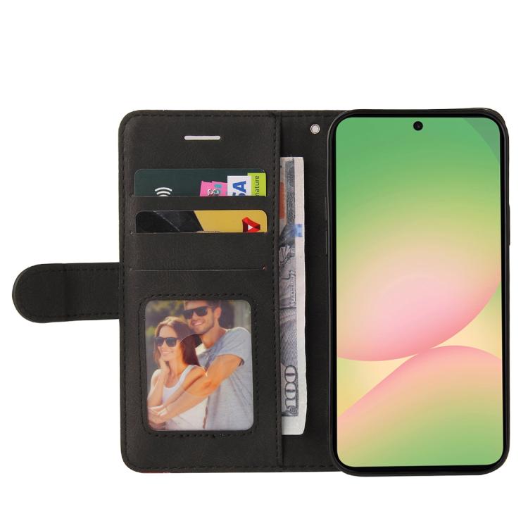 For Samsung Galaxy A57 5G Dual-color Splicing Flip Leather Phone Case
