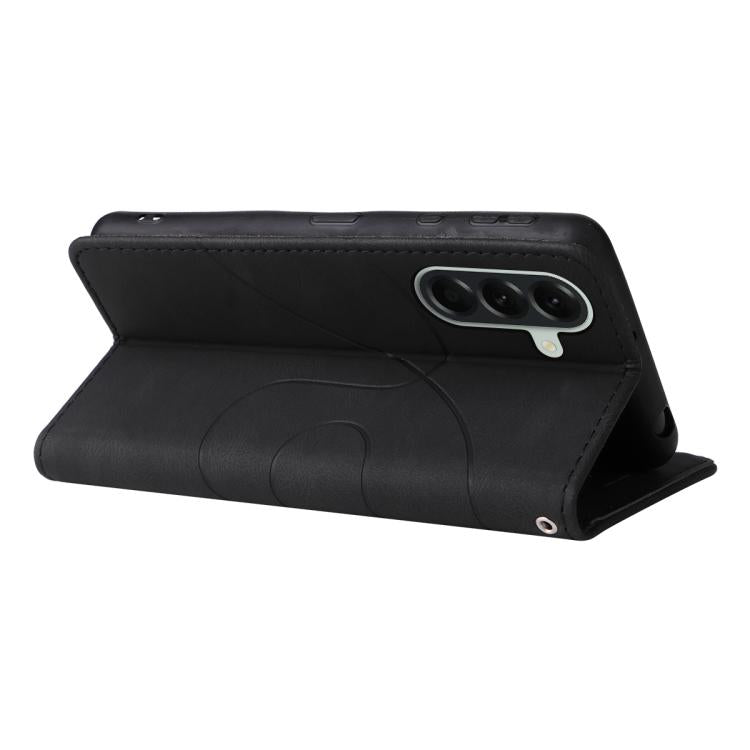 For Samsung Galaxy A57 5G Dual-color Splicing Flip Leather Phone Case