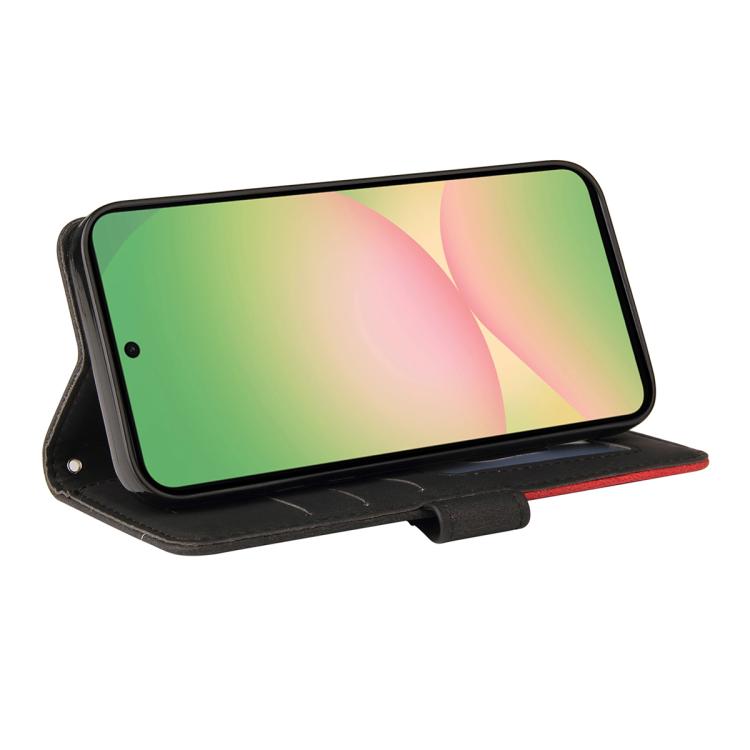 For Samsung Galaxy A57 5G Dual-color Splicing Flip Leather Phone Case