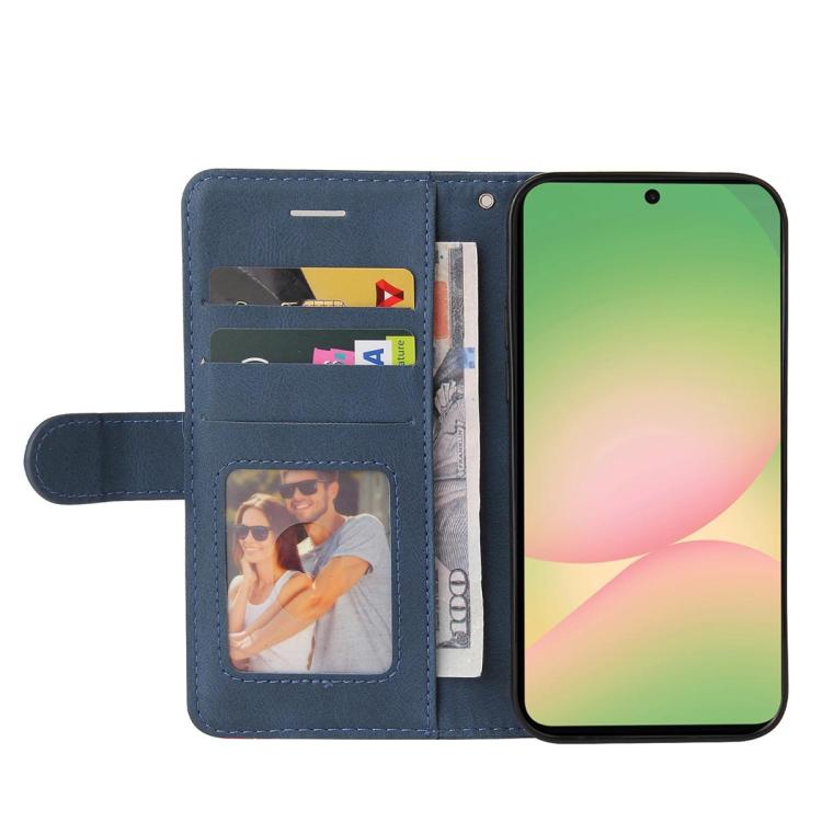 For Galaxy A27 5G Dual-color Splicing Flip Leather Phone Case